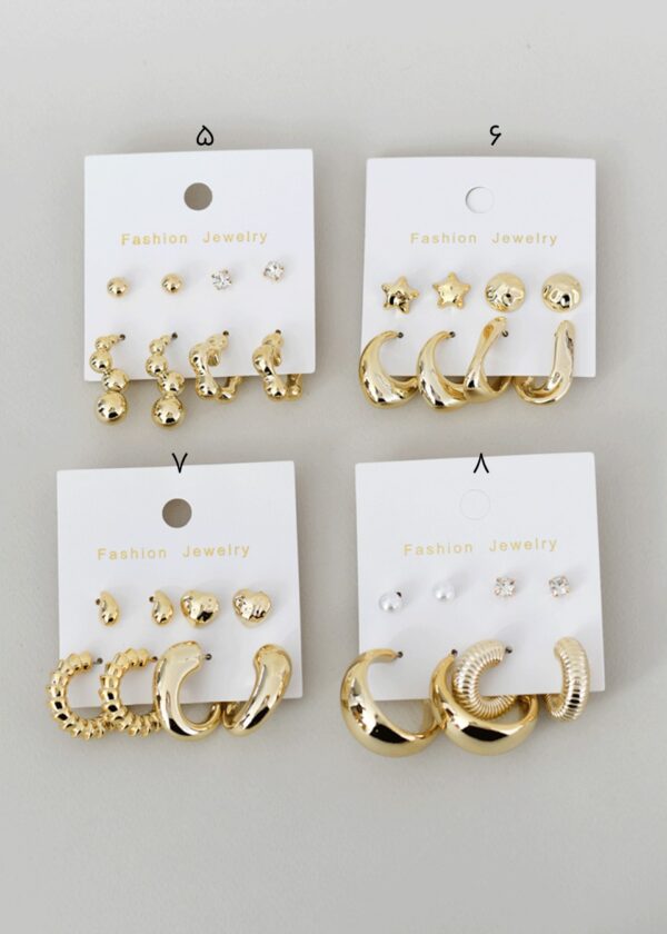 پک گوشواره چهار جفتی - Image 3