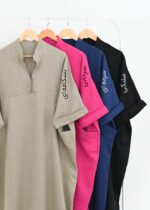 پیراهن کفتان رنگی - Image 3