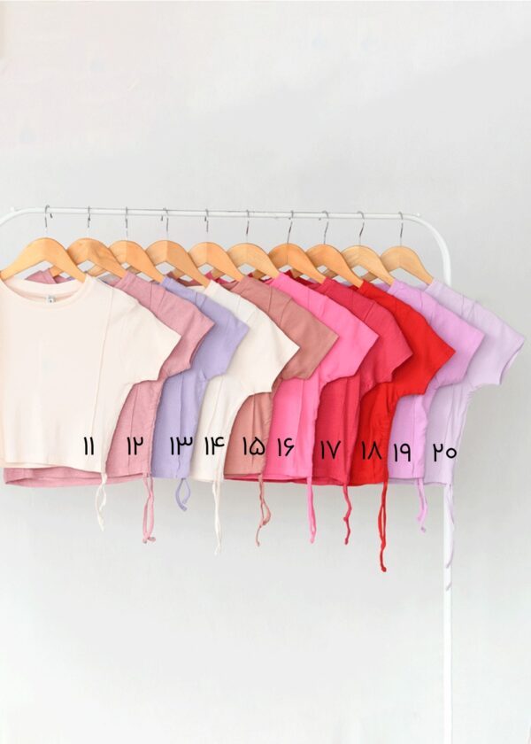 تیشرت کراپ بغل خط - Image 2