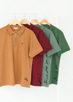 تیشرت مردانه نیم زیپ - Image 3