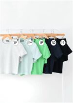 ست تیشرت و شورتک کبریتی رنگی - Image 4