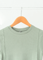 تیشرت کراپ بغل خط - Image 4