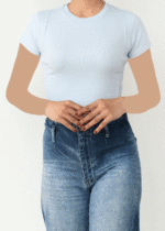 تیشرت کراپ بغل خط - Image 8