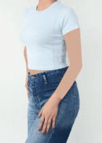 تیشرت کراپ بغل خط - Image 7