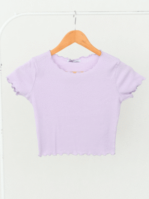 تیشرت کراپ عروسکی زارا