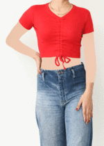 تیشرت کراپ یقه هفت - Image 4