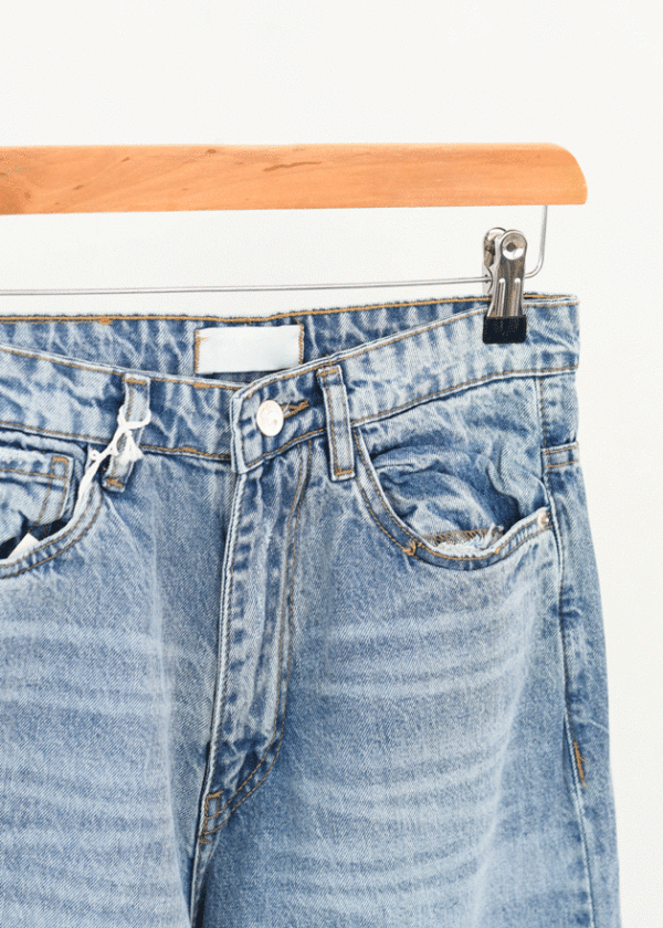 شلوار جین بگی آبی - Image 2