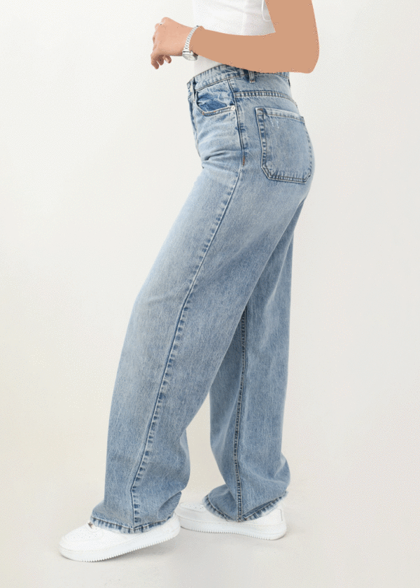 شلوار جین بگی آبی - Image 6