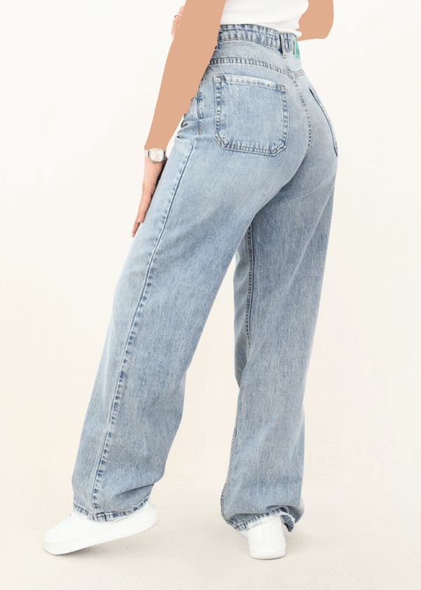 شلوار جین بگی آبی - Image 7