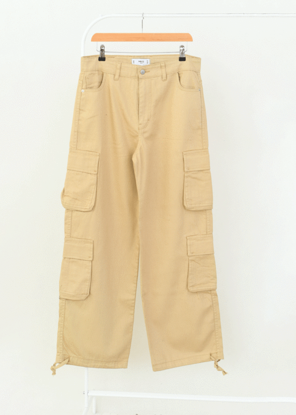 شلوار-کارگو-کتان--(9) شلوار کارگو منگو - Image 1
