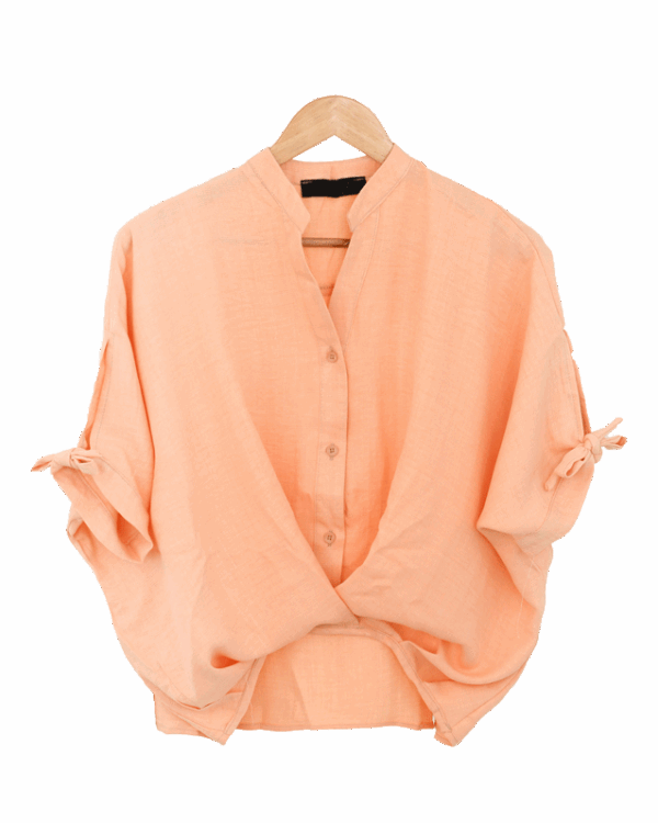 شومیز-جلو-گره-پونزا-(6) شومیز آستین کیمونو - Image 1