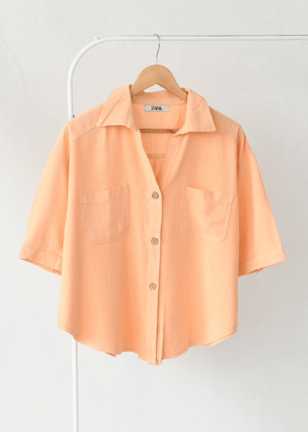 شومیز زارا دو جیب - Image 1