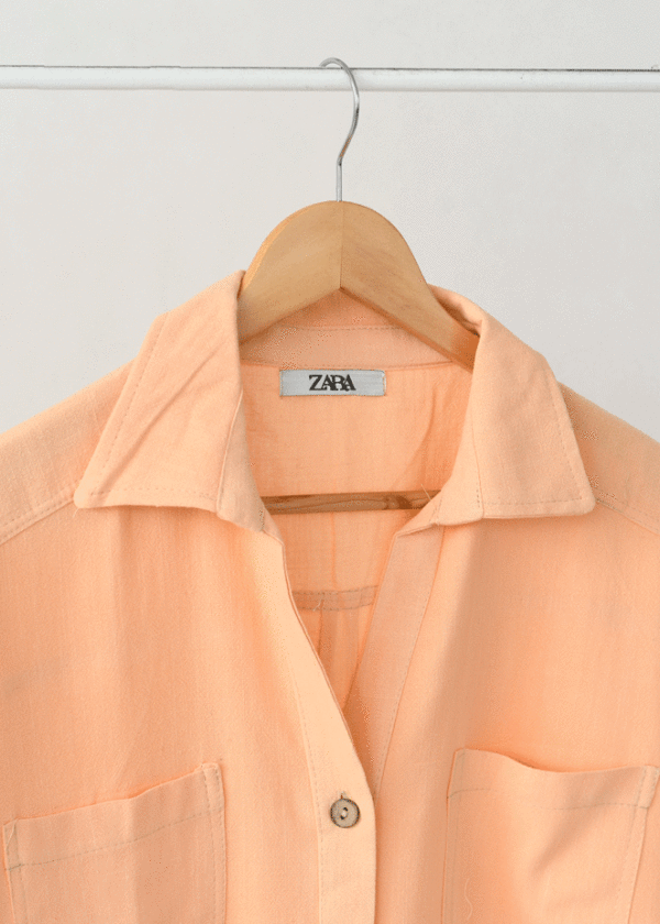 شومیز زارا دو جیب - Image 9