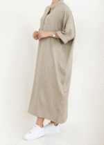 پیراهن کفتان رنگی - Image 9