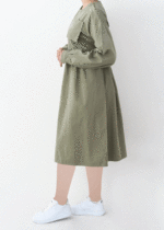 پیراهن بلند وارداتی تک جیب - Image 10