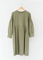 پیراهن بلند سرشانه دکمه دار وارداتی