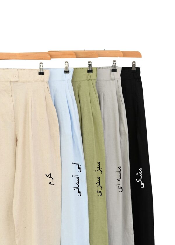 شلوار لینن پیله دار - Image 2