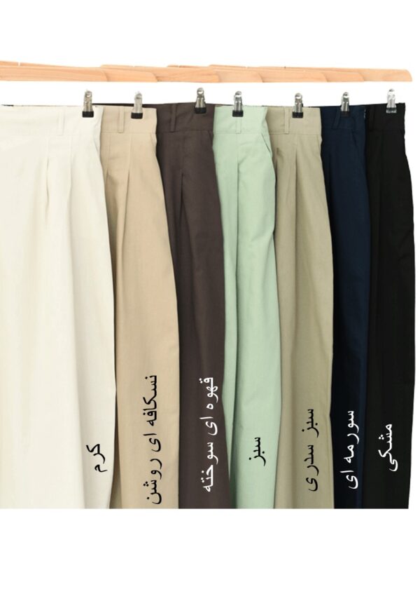 Slide1 دامن لینن چهار پیل - Image 2