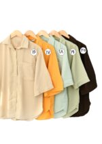 شومیز سیلک رنگی - Image 5