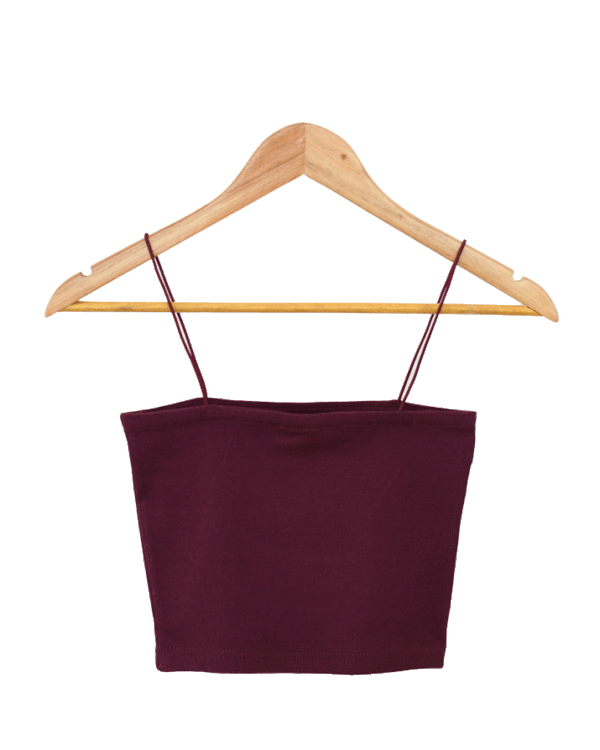 تاپ-بندی-ساده--(3) کراپ تاپ دکلته بند ماکارونی - Image 1