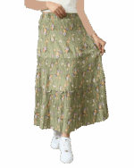 دامن پلیسه پرپری آستردار - Image 5