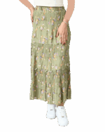 دامن پلیسه پرپری آستردار - Image 6