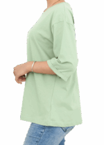 تیشرت فلاور آستین پاکتی - Image 5