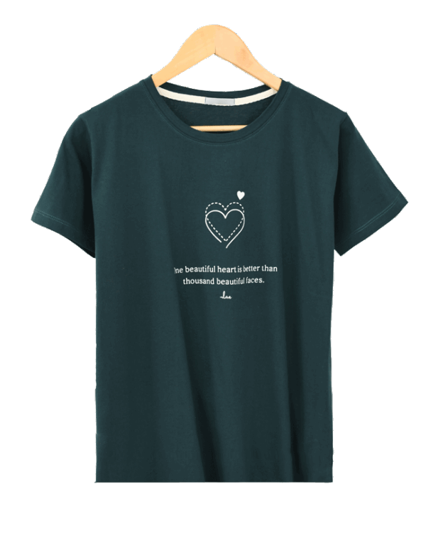 تیشرت بیسیک قلب - Image 1