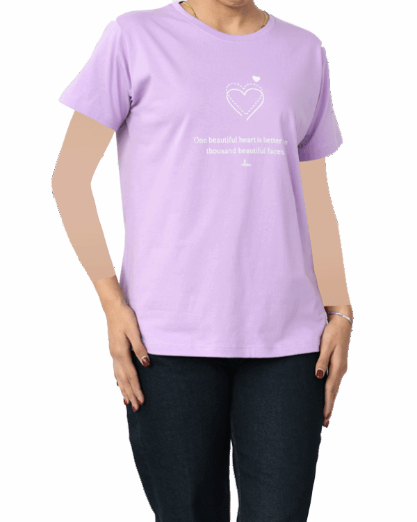 تیشرت بیسیک قلب - Image 3