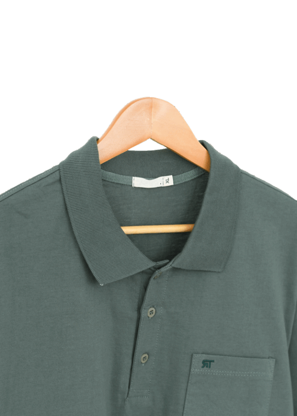 تیشرت مردانه یقه دار سه دکمه - Image 4