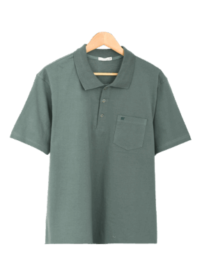 تیشرت مردانه یقه دار سه دکمه