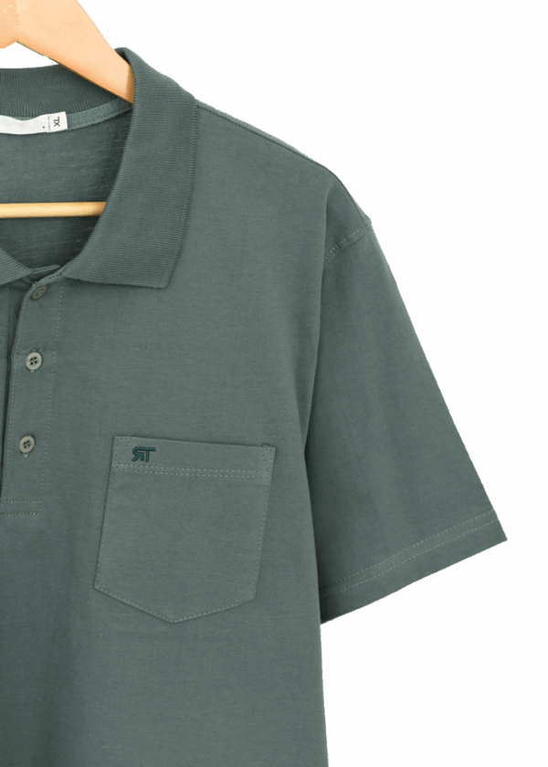 تیشرت مردانه یقه دار سه دکمه - Image 5