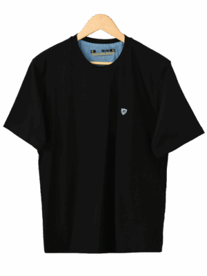 تیشرت مردانه یقه گرد مشکی