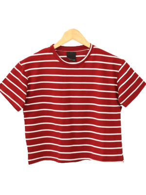 تیشرت کراپ رینگی