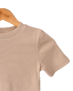 کراپ تیشرت بیسیک کبریتی - Image 6