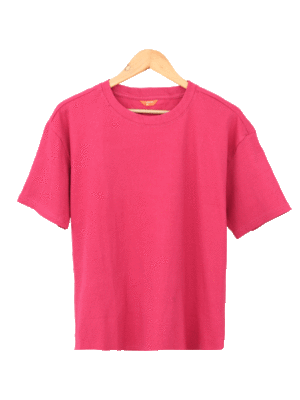 تیشرت زنانه بیسیک کبریتی