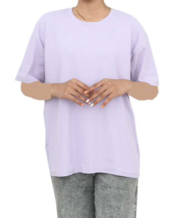 تیشرت زنانه بیسیک کبریتی - Image 6