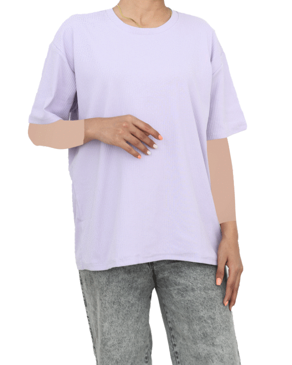 تیشرت زنانه بیسیک کبریتی - Image 7