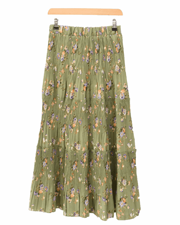 دامن طبقه ایی (3) دامن پلیسه پرپری آستردار - Image 1