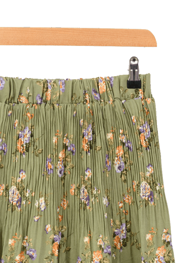 دامن طبقه ایی (4) دامن پلیسه پرپری آستردار - Image 4