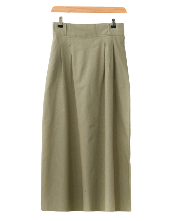 دامن-پشت-کش-لینن-(10) دامن لینن چهار پیل - Image 1