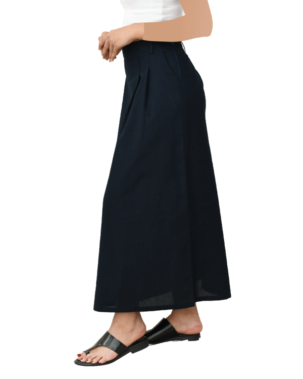 دامن-پشت-کش-لینن-(6) دامن لینن چهار پیل - Image 4