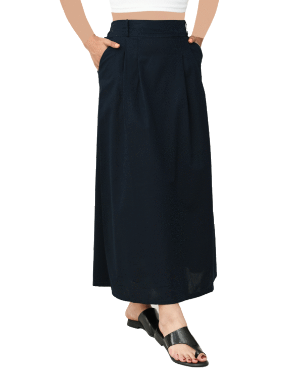 دامن-پشت-کش-لینن-(8) دامن لینن چهار پیل - Image 6