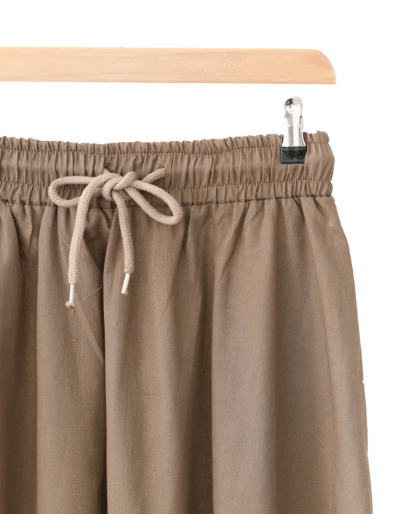 دامن-کمر-کش-لینن-(4) دامن لینن نیم کلوش - Image 7