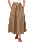 دامن لینن نیم کلوش - Image 5