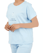 ست تیشرت و شلوار پاستلی گل - Image 4