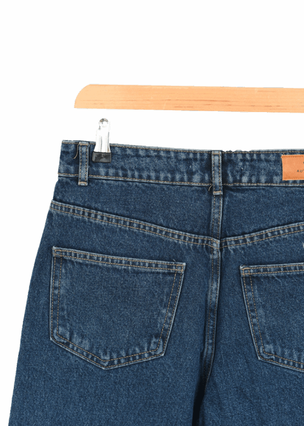 شلوار شورت بگ آبی تیره - Image 7