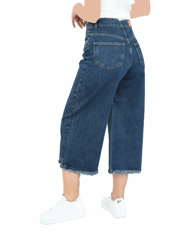 شلوار شورت بگ آبی تیره - Image 3