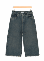 شلوار شورت بگ آبی کثیف