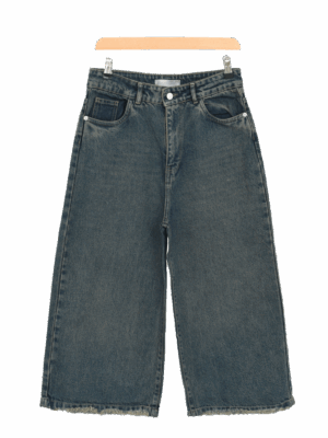 شلوار شورت بگ آبی کثیف